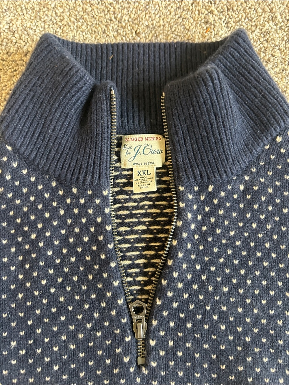 J. Crew Men’s XxL rugged Merino wool blend. - Picture 2 of 5
